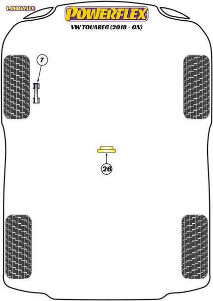 Powerflex Jack Pad Adaptor - Volkswagen Touareg (2018 - ON) Powerflex Jack Pad Adaptor - Volkswagen Touareg (2018 - ON)