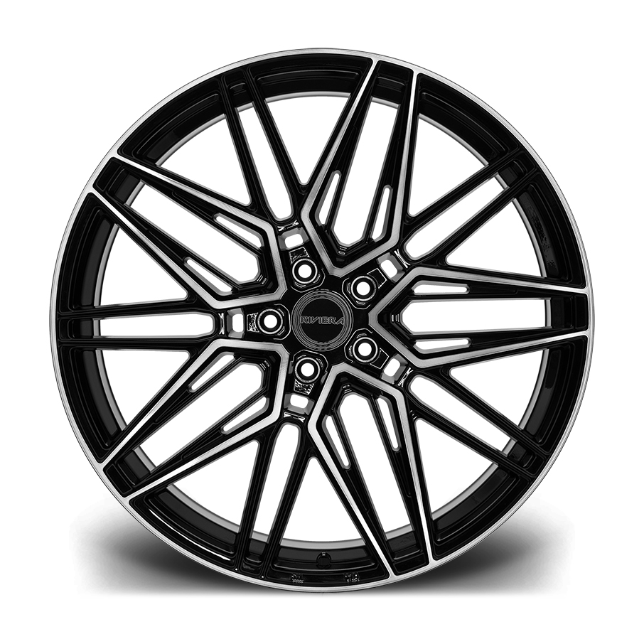 Riviera Wheels RF10 (Flow Formed) - 22 inch - Black Polished Dark Tint - SET OF 4 Riviera Wheels RF10 (Flow Formed) - 22 inch - Black Polished Dark Tint - SET OF 4