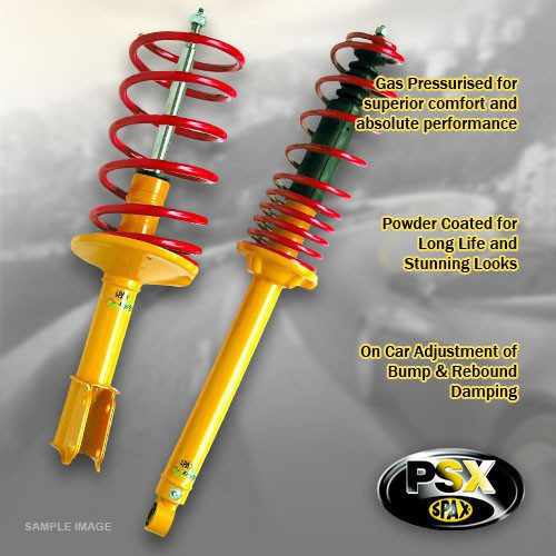 Spax PSX Suspension Kit - Adjustable Dampers & Lowering Springs for Seat Ibiza 6K Incl Gti 1/96-12/99 1.3-2.0 / Diesel / GTi - F 60mm / R 40mm
