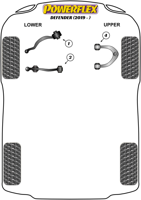 Powerflex Front Radius Arm Bush - Land Rover Range Rover L405 (2012-21) Powerflex Front Radius Arm Bush - Land Rover Range Rover L405 (2012-21)