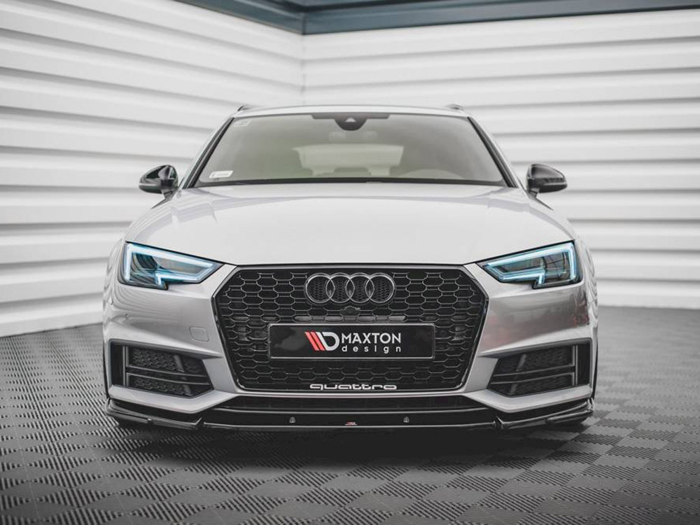 Maxton Design Audi S4 / A4 S-line (B9) 2015-19 Front Splitter V.3 - Gloss Black Maxton Design Audi S4 / A4 S-line (B9) 2015-19 Front Splitter V.3 - Gloss Black