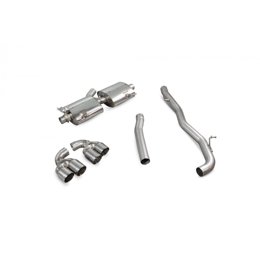 Scorpion Cat Back Non Resonated (Valved) Exhaust System 2.75" with Polished Daytona Tailpipes for Audi S1 2.0 TFSi Quattro | 2014-2018 (Non GPF Model) Scorpion Cat Back Non Resonated (Valved) Exhaust System 2.75" with Polished Daytona Tailpipes for Audi S1 2.0 TFSi Quattro | 2014-2018 (Non GPF Model)
