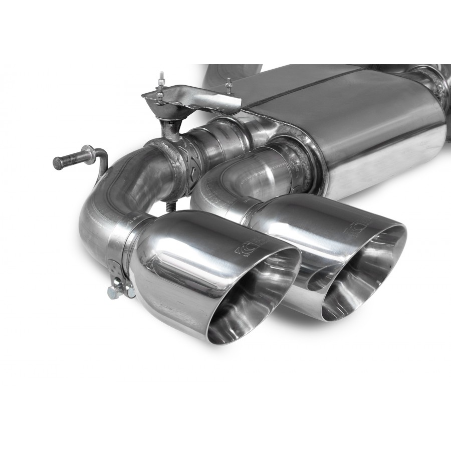 Scorpion GPF Back Non Resonated (Valved) Exhaust System 3.15" with Polished Daytona Tailpipes for Audi S3 2.0T (8Y) Quattro GPF Model | Sportback | 2020+ Scorpion GPF Back Non Resonated (Valved) Exhaust System 3.15" with Polished Daytona Tailpipes for Audi S3 2.0T (8Y) Quattro GPF Model | Sportback | 2020+