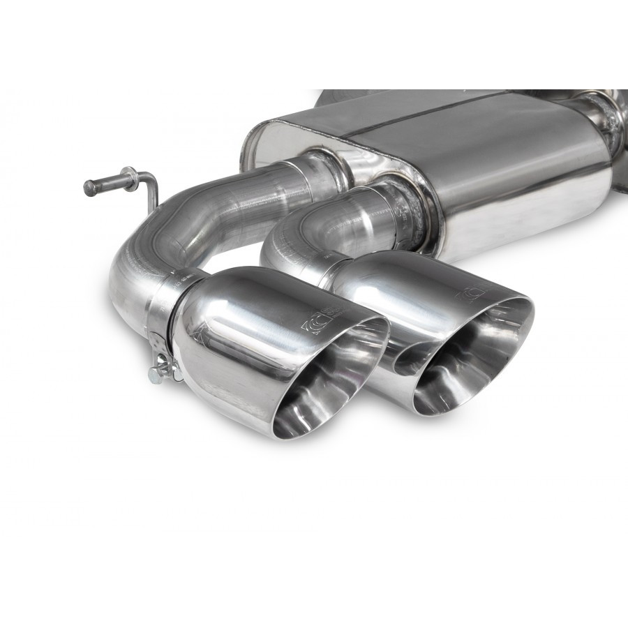 Scorpion Cat Back Non Resonated (Non Valved) Exhaust System 3.15" with Polished Daytona Tailpipes for Audi S3 2.0T (8Y) Quattro Non GPF Model | Sportback | 2020+ ROW Scorpion Cat Back Non Resonated (Non Valved) Exhaust System 3.15" with Polished Daytona Tailpipes for Audi S3 2.0T (8Y) Quattro Non GPF Model | Sportback | 2020+ ROW