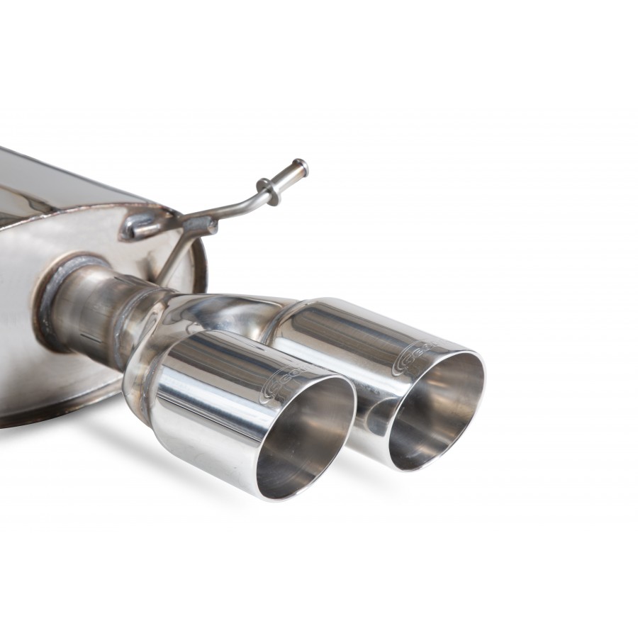 Scorpion Half Exhaust System (Resonated) 2.5" with Polished Daytona Tailpipes for S4 (B8 / B8.5) 3.0 TSFI V6 Quattro | Saloon / Avant | 2009-2016