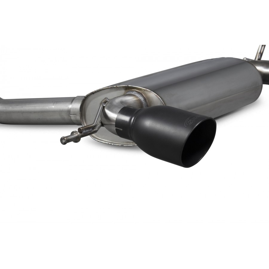 Scorpion Cat Back Resonated Exhaust System 2.75" with Black Daytona Tailpipes for Audi TT MK1 Quattro Sport 240 | 1999-2006 Scorpion Cat Back Resonated Exhaust System 2.75" with Black Daytona Tailpipes for Audi TT MK1 Quattro Sport 240 | 1999-2006