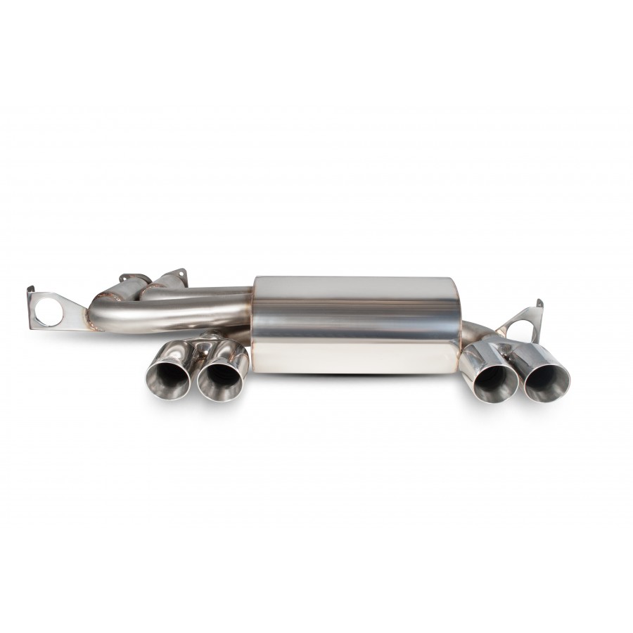 Scorpion Rear Back Box Exhaust Only 2.5" with Polished Daytona Tailpipes for BMW M3 E46 | 2001-2006 Scorpion Rear Back Box Exhaust Only 2.5" with Polished Daytona Tailpipes for BMW M3 E46 | 2001-2006