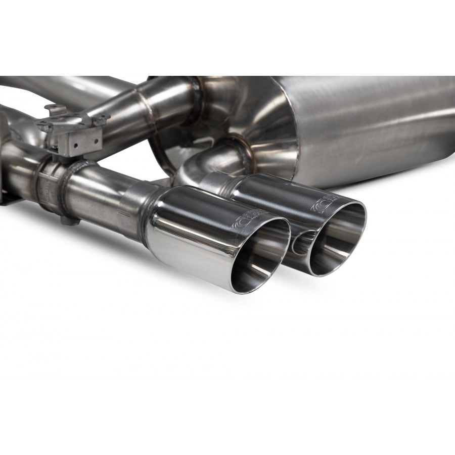 Scorpion Cat Back Non Resonated (Valved) Exhaust System 2.75" with Polished Daytona Tailpipes for BMW M4 (F82 / F83) | 2014-2018 | Non GPF Models Scorpion Cat Back Non Resonated (Valved) Exhaust System 2.75" with Polished Daytona Tailpipes for BMW M4 (F82 / F83) | 2014-2018 | Non GPF Models