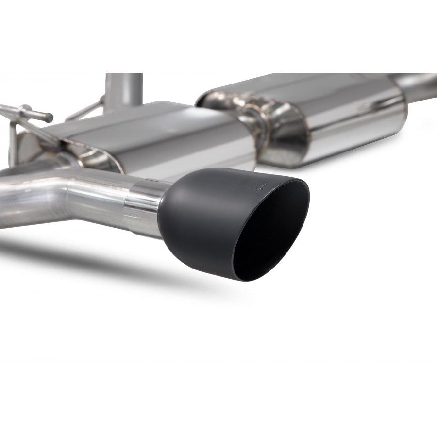 Scorpion GPF Back Non Resonated (Valved) Exhaust System 3" with Black Daytona Tailpipes for Hyundai i30N Fastback | 2019-2022 | GPF Models Scorpion GPF Back Non Resonated (Valved) Exhaust System 3" with Black Daytona Tailpipes for Hyundai i30N Fastback | 2019-2022 | GPF Models