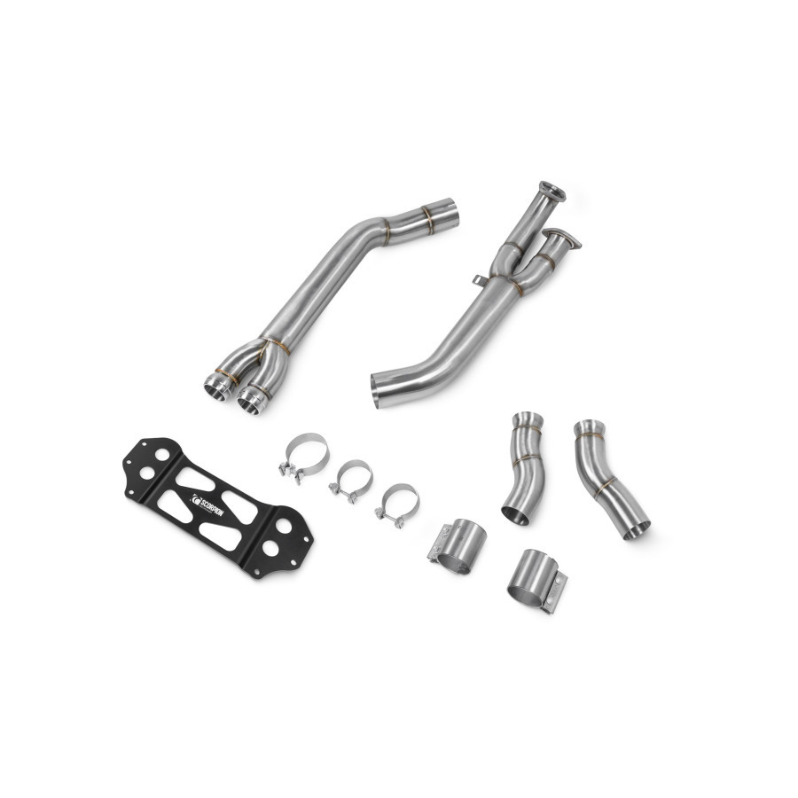 Scorpion Single Mid Pipe with Brace 3.5" for BMW M3 Touring (G81) | 2022-2025 | Non GPF Models Scorpion Single Mid Pipe with Brace 3.5" for BMW M3 Touring (G81) | 2022-2025 | Non GPF Models