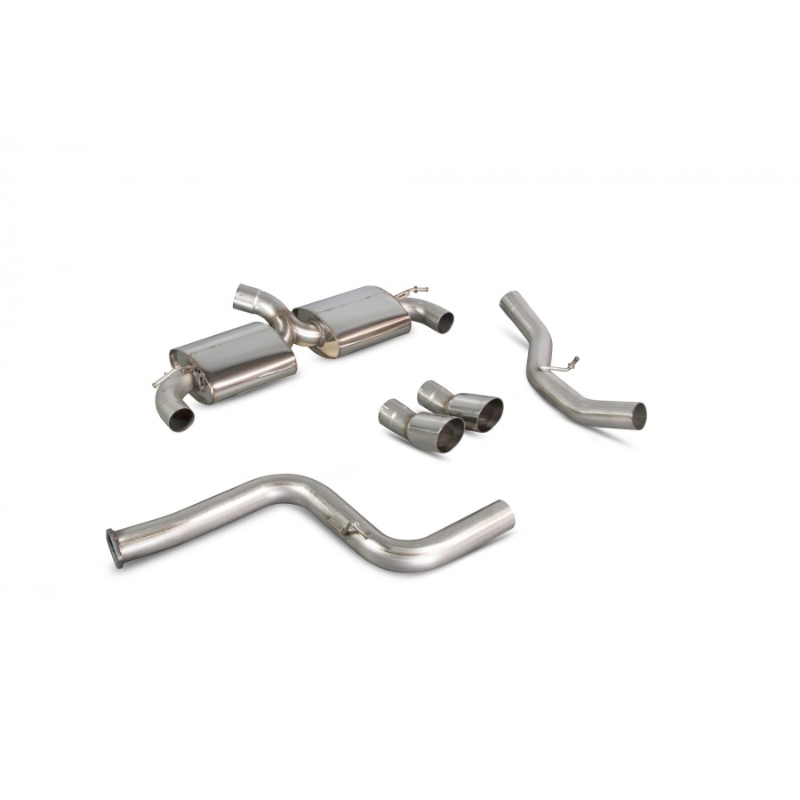 Scorpion Cat Back Non Resonated Exhaust System 3" with Polished Daytona Tailpipes for Ford Focus RS MK2 | 2009-2011 Scorpion Cat Back Non Resonated Exhaust System 3" with Polished Daytona Tailpipes for Ford Focus RS MK2 | 2009-2011