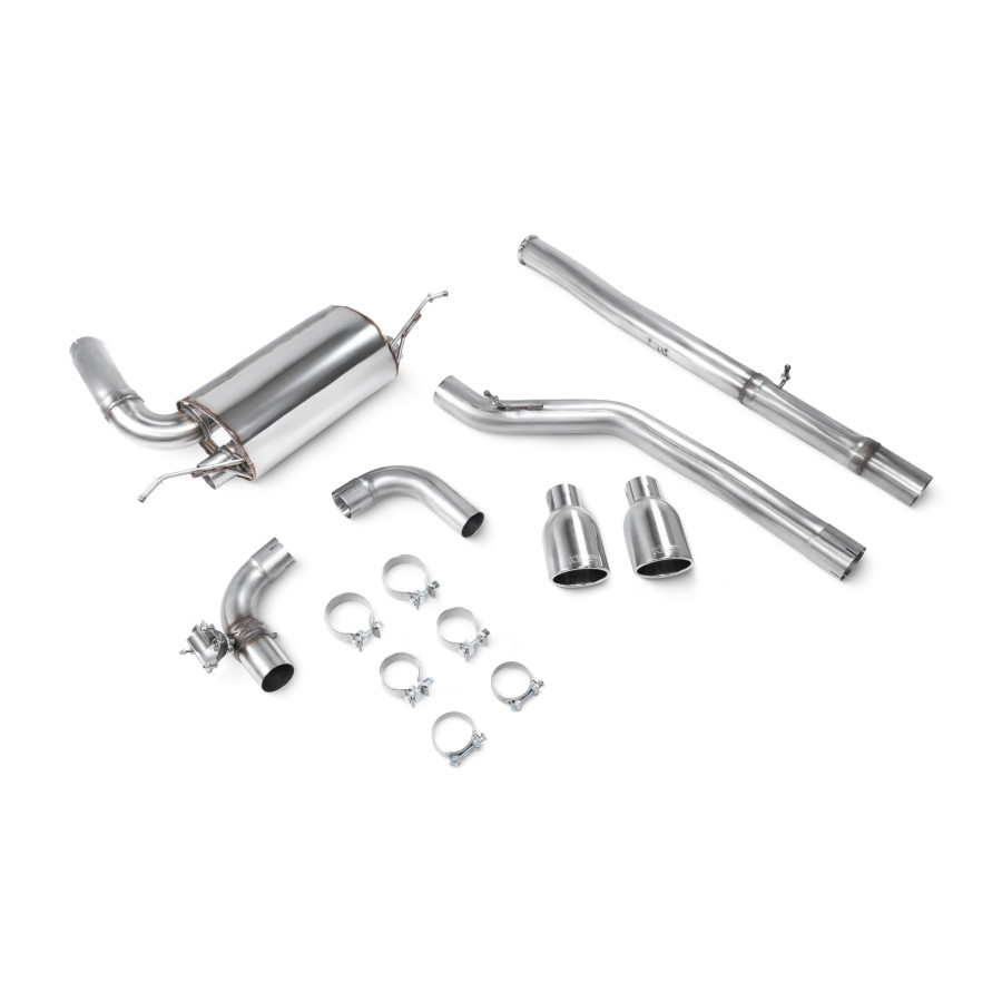 Scorpion Cat Back (Valved) Quiet Exhaust System 3" with Polished Indy Tailpipes for Ford Focus RS MK3 | 2016-2019 Scorpion Cat Back (Valved) Quiet Exhaust System 3" with Polished Indy Tailpipes for Ford Focus RS MK3 | 2016-2019