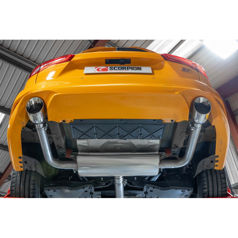 Scorpion GPF Back Exhaust System 3" with Polished Daytona Tailpipes for Ford Focus ST MK4 Estate | 2019-2025 Scorpion GPF Back Exhaust System 3" with Polished Daytona Tailpipes for Ford Focus ST MK4 Estate | 2019-2025