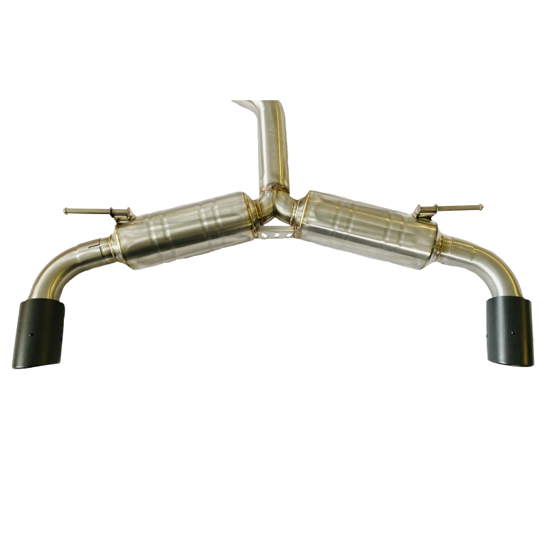 VW Golf MK7 GTI Valvetronic Turbo Back Exhaust System with Carbon Tailpipes VW Golf MK7 GTI Valvetronic Turbo Back Exhaust System with Carbon Tailpipes