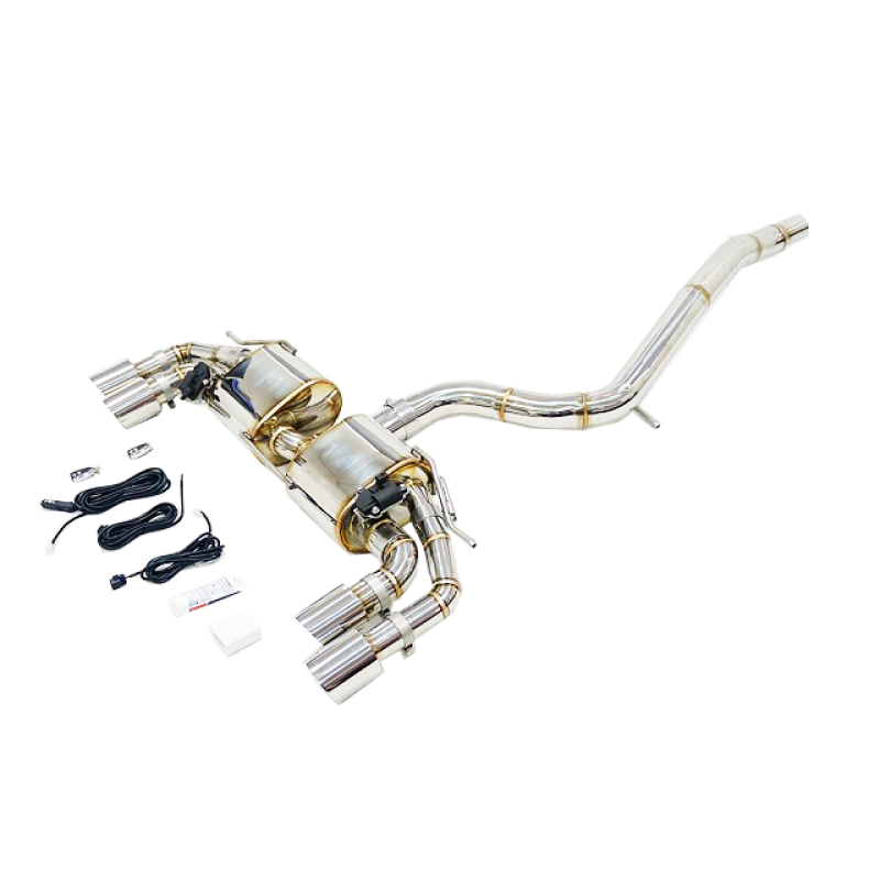 VW Golf MK7 R Valvetronic Cat Back Exhaust System VW Golf MK7 R Valvetronic Cat Back Exhaust System