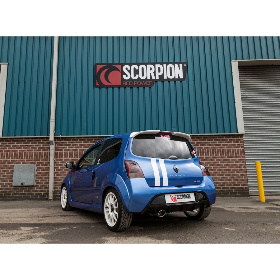 Scorpion Cat Back Non Resonated Exhaust System 2" with Polished Evo Tailpipes for Renault Twingo RS | 2008-2013 Scorpion Cat Back Non Resonated Exhaust System 2" with Polished Evo Tailpipes for Renault Twingo RS | 2008-2013