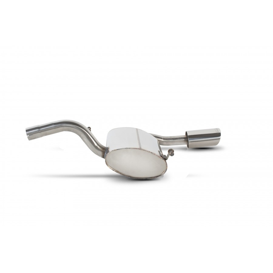 Scorpion Rear Silencer Back Box 2" with Polished Evo Tailpipes for Volkswagen Lupo 1.4 16V Sport | 1998-2005 Scorpion Rear Silencer Back Box 2" with Polished Evo Tailpipes for Volkswagen Lupo 1.4 16V Sport | 1998-2005