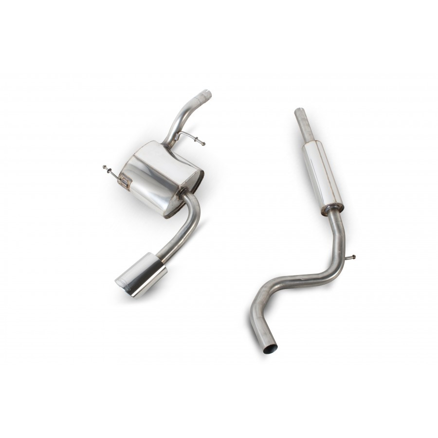 Scorpion Cat Back Resonated Exhaust System 2" with Polished Evo Tailpipes for Volkswagen Lupo 1.4 16V Sport | 1998-2005 Scorpion Cat Back Resonated Exhaust System 2" with Polished Evo Tailpipes for Volkswagen Lupo 1.4 16V Sport | 1998-2005