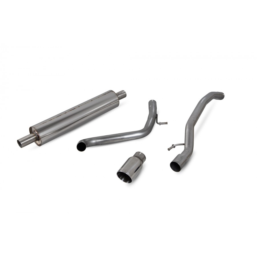 Scorpion Cat Back Resonated Exhaust System 2" with Polished Daytona Tailpipe for Volkswagen UP GTI 1.0T | 3 / 5 door | 2018-2024 Scorpion Cat Back Resonated Exhaust System 2" with Polished Daytona Tailpipe for Volkswagen UP GTI 1.0T | 3 / 5 door | 2018-2024