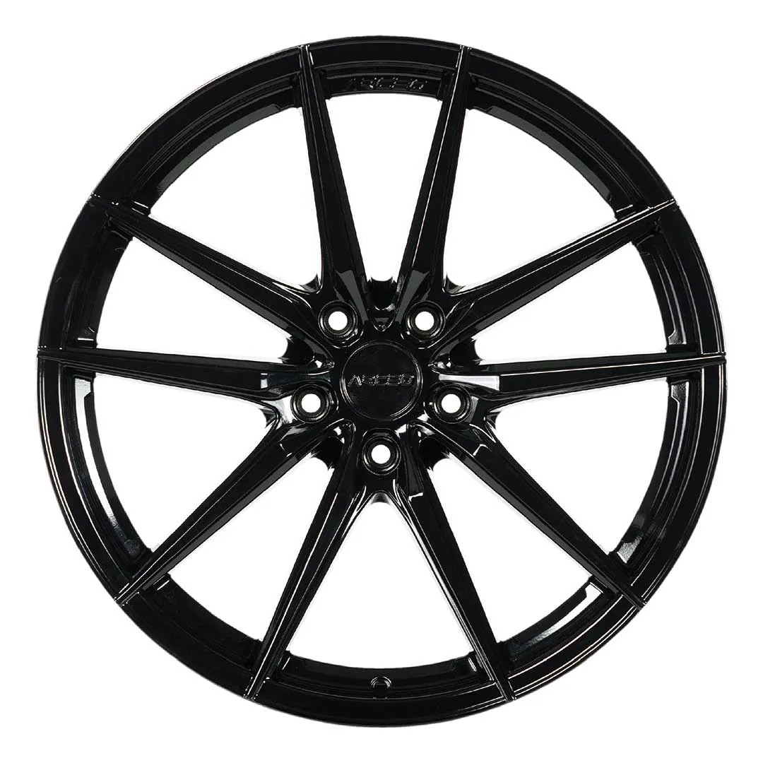 Arceo Wheels Monaco (TUV) | 19 inch x 8.5 | 5x108 | ET45 | Gloss Black | Ford / Jaguar Fitment (5 Stud) | SET OF 4 | ARC-708 Arceo Wheels Monaco (TUV) | 19 inch x 8.5 | 5x108 | ET45 | Gloss Black | Ford / Jaguar Fitment (5 Stud) | SET OF 4 | ARC-708
