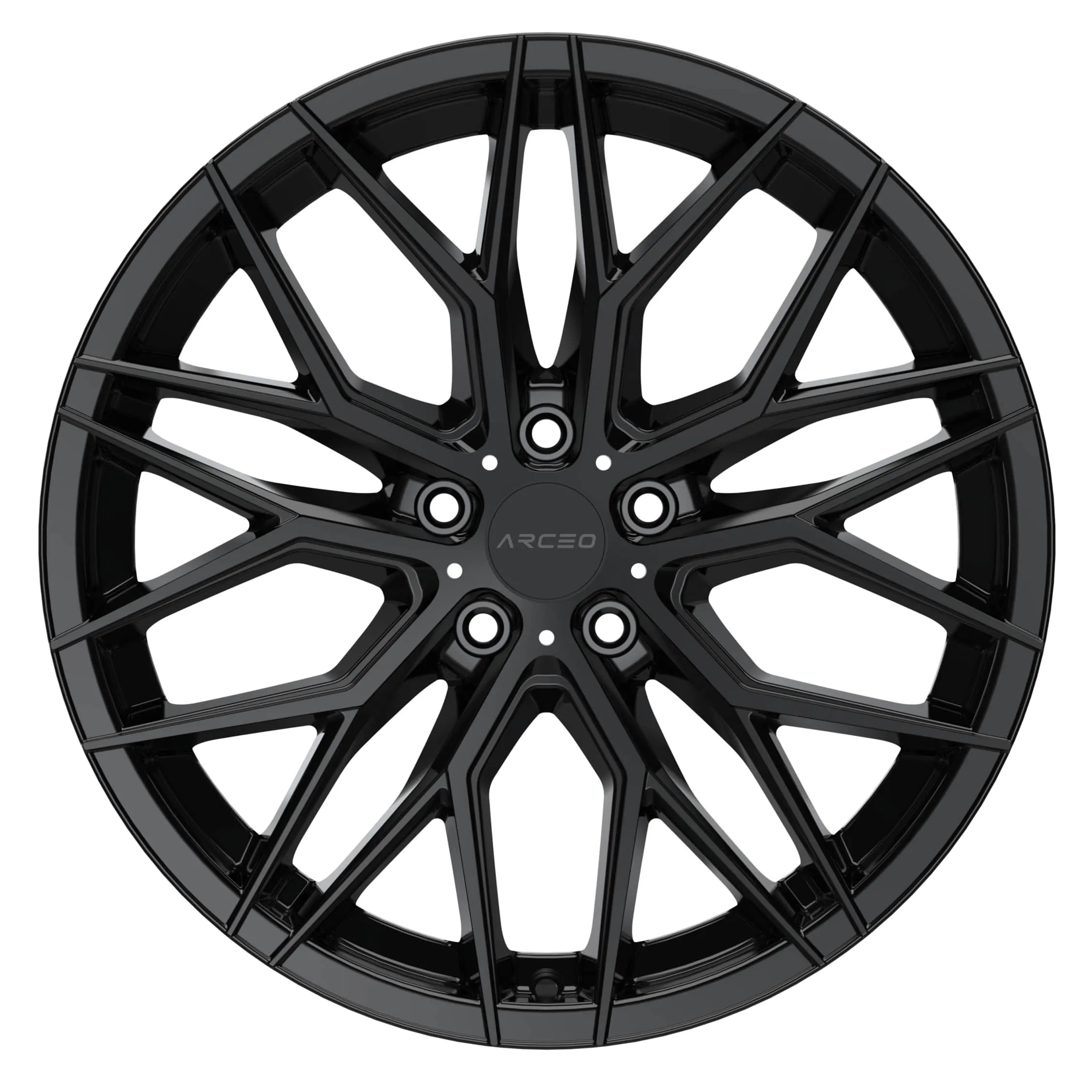 Arceo Wheels Valencia (TUV) | 18 inch x 8 | 5x108 | ET45 | Gloss Black | Ford / Jaguar Fitment (5 Stud) | SET OF 4 | ARC-694 Arceo Wheels Valencia (TUV) | 18 inch x 8 | 5x108 | ET45 | Gloss Black | Ford / Jaguar Fitment (5 Stud) | SET OF 4 | ARC-694