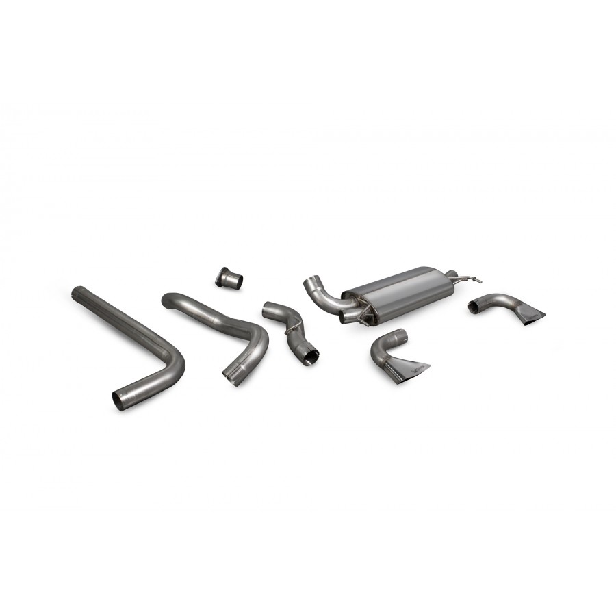 Scorpion Secondary Cat Back Non Resonated Exhaust System 3" use OE Tailpipes for Vauxhall Astra J VXR | 2012-2019