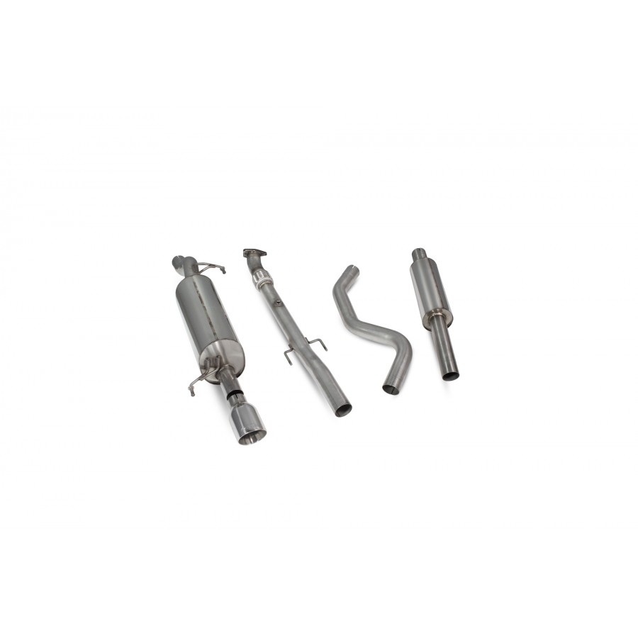 Scorpion Cat Back Resonated Exhaust System 2.5" with Polished Daytona Tailpipe for Vauxhall Corsa E 1.4T | 2014-2019