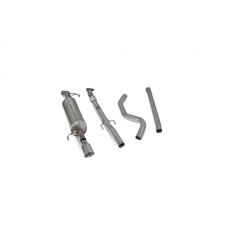 Scorpion Cat Back Non Resonated Exhaust System 2.5" with Polished Daytona Tailpipe for Vauxhall Corsa E 1.4T | 2014-2019 Scorpion Cat Back Non Resonated Exhaust System 2.5" with Polished Daytona Tailpipe for Vauxhall Corsa E 1.4T | 2014-2019