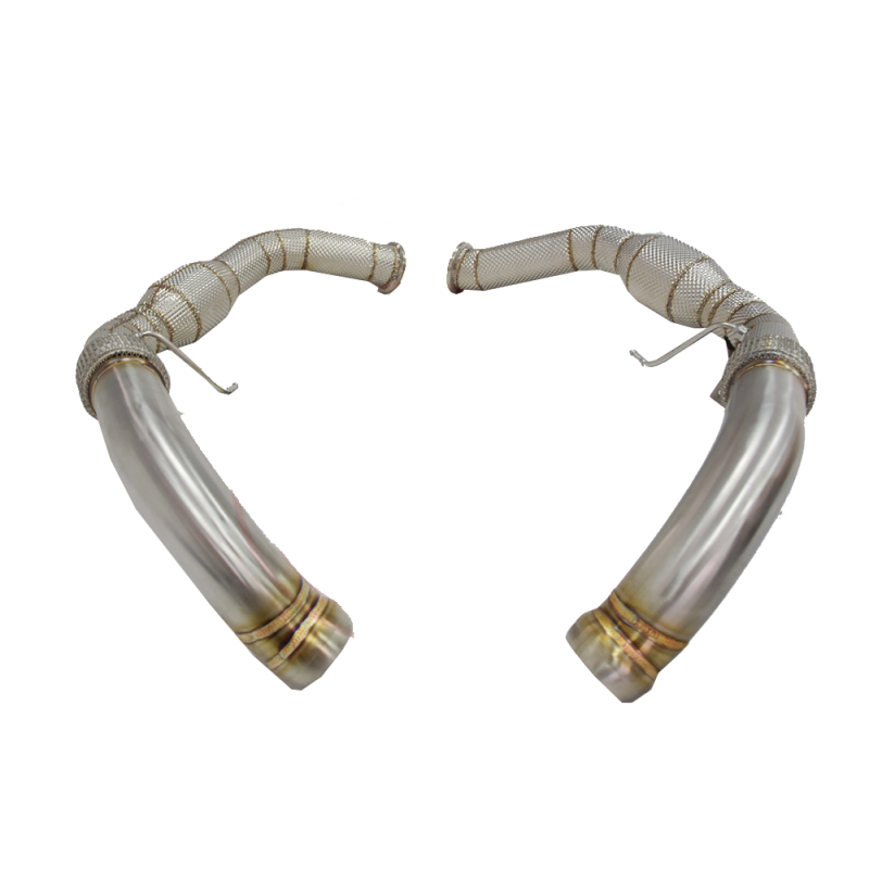 Porsche Panamera 971 GTS 2.9L Twin Turbo Decat Uppipe With Heat Shield