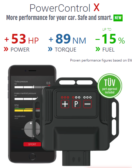 DTE Systems PowerControl X Chip Tuning Box with APP - Mercedes A45 AMG (W176) 4-MATIC 381 HP