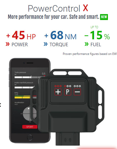 DTE Systems PowerControl X Chip Tuning Box with APP - Mercedes CLA45 AMG (C117 / X117) 4-MATIC 360 HP