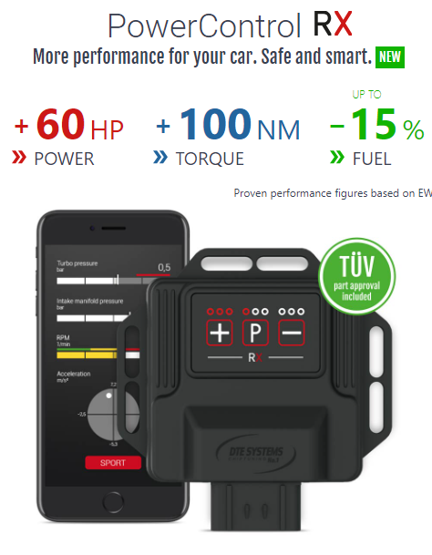DTE Systems PowerControl RX Chip Tuning Box with APP - Mercedes E63 AMG (W213) 4-MATIC+ 571 HP