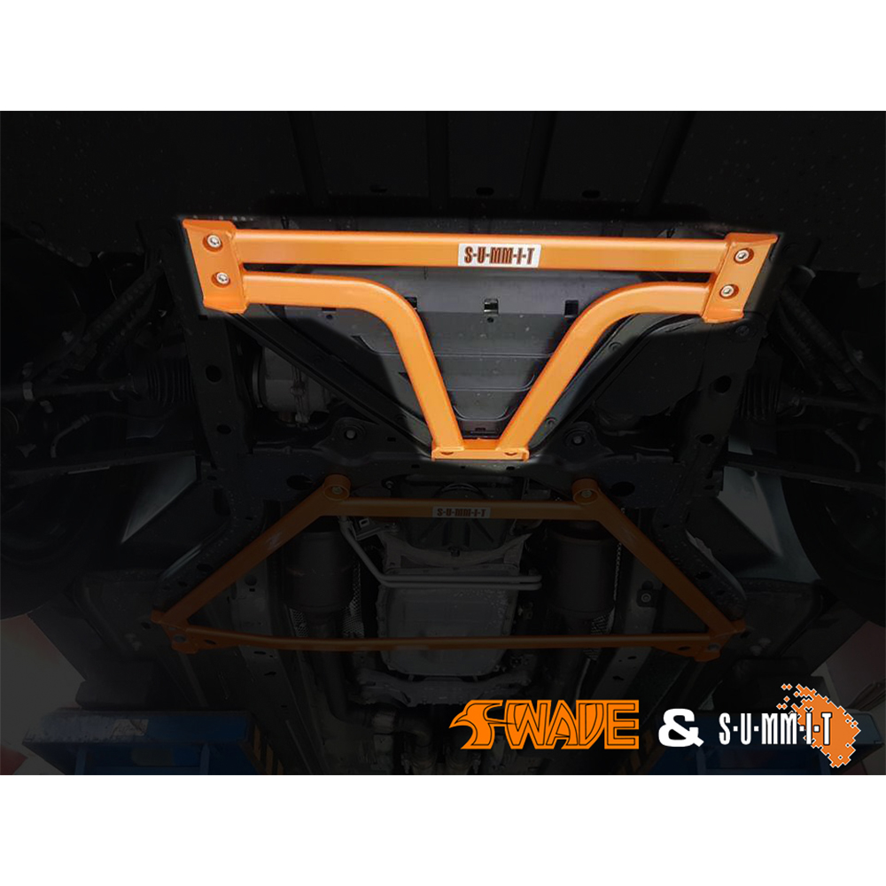 Swave & Summit Front Lower 6 Point Subframe Brace for Ford Mustang 2.3 & 5.0 Swave & Summit Front Lower 6 Point Subframe Brace for Ford Mustang 2.3 & 5.0
