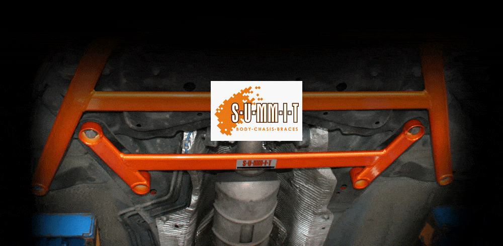 SUMMIT Ford Focus Mk2 RS & ST Lower Front Middle 4 Point Chassis to Subframe Brace SUMMIT Ford Focus Mk2 RS & ST Lower Front Middle 4 Point Chassis to Subframe Brace