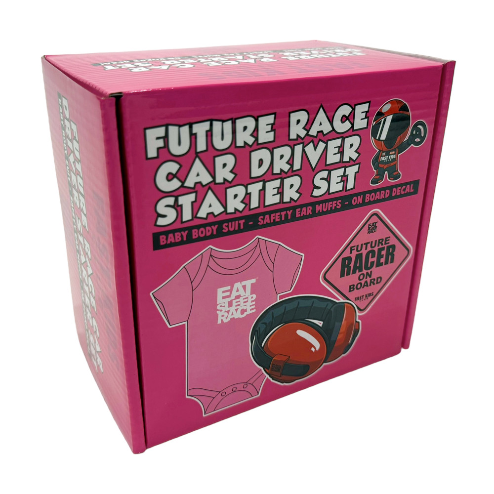 Fast Kids Club Future Race Car Driver Starter Set | Pink Fast Kids Club Future Race Car Driver Starter Set | Pink