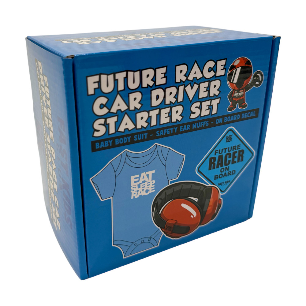 Fast Kids Club Future Race Car Driver Starter Set | Blue Fast Kids Club Future Race Car Driver Starter Set | Blue