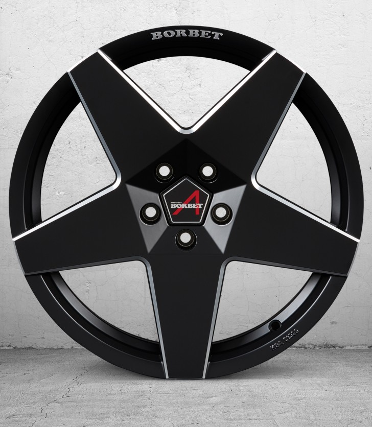 Borbet A (New) - 17 inch X 7.5J - Matt Black - SET OF 4 Borbet A (New) - 17 inch X 7.5J - Matt Black - SET OF 4