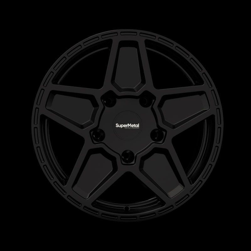 Supermetal Rocket - 18 inch X 8J - 5 x 120 ET40 - Gloss Black - VW Transporter T5 / T6 - SET OF 4 Supermetal Rocket - 18 inch X 8J - 5 x 120 ET40 - Gloss Black - VW Transporter T5 / T6 - SET OF 4