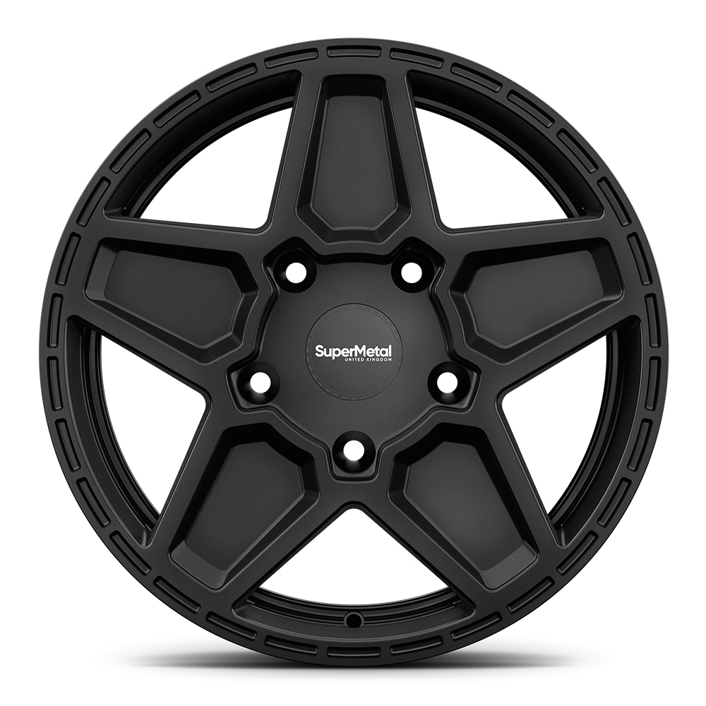 Supermetal Rocket - 20 inch X 9J - 5 x 120 ET45 - Matt Black - VW Transporter T5 / T6 - SET OF 4 Supermetal Rocket - 20 inch X 9J - 5 x 120 ET45 - Matt Black - VW Transporter T5 / T6 - SET OF 4