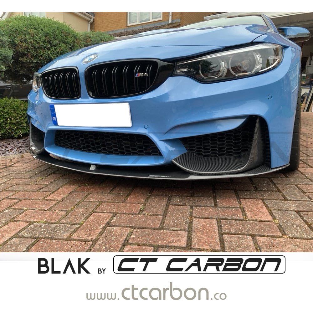 BMW M4 (F82 / F83) / 4 Series (F32) Double Slat Black Grille - BLAK By CT Carbon BMW M4 (F82 / F83) / 4 Series (F32) Double Slat Black Grille - BLAK By CT Carbon
