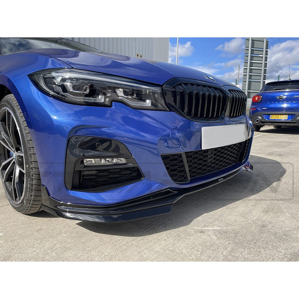 BMW 3 Series (G20 / G21) Gloss Black Splitter - MP Style - BLAK By CT Carbon BMW 3 Series (G20 / G21) Gloss Black Splitter - MP Style - BLAK By CT Carbon