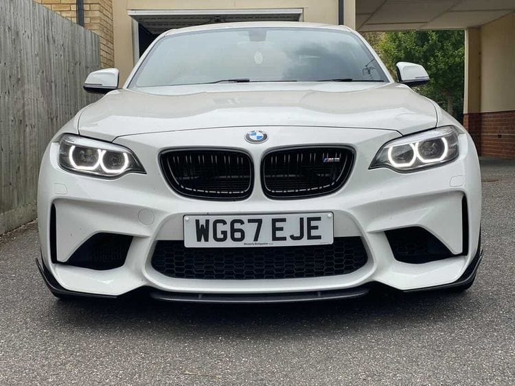 CT Carbon BMW M2 / M2 Comp (F87) Carbon Fibre Middle Splitter - SK Style CT Carbon BMW M2 / M2 Comp (F87) Carbon Fibre Middle Splitter - SK Style