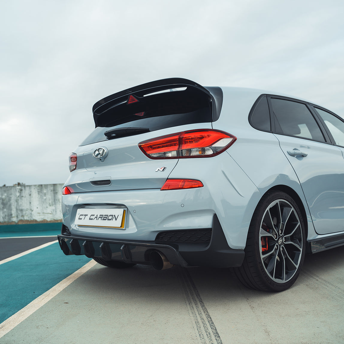 CT Carbon Hyundai i30n Carbon Fibre Diffuser (Pre-Facelift) - CT Design CT Carbon Hyundai i30n Carbon Fibre Diffuser (Pre-Facelift) - CT Design