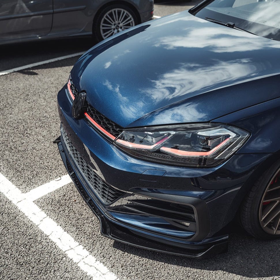 Volkswagen Golf GTD MK7 / MK7.5 (2014-2020) Gloss Black Splitter - BLAK By CT Carbon Volkswagen Golf GTD MK7 / MK7.5 (2014-2020) Gloss Black Splitter - BLAK By CT Carbon