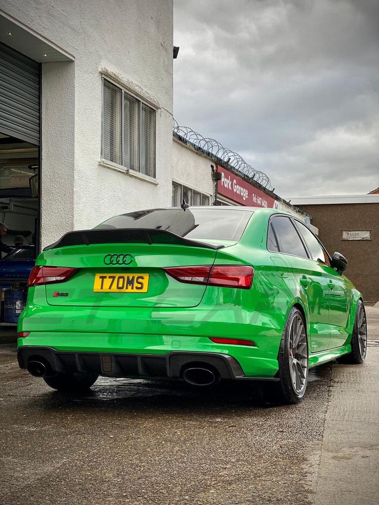 CT Carbon Audi A3 / S3 / RS3 Saloon Carbon Fibre Spoiler - Ducktail PS Style CT Carbon Audi A3 / S3 / RS3 Saloon Carbon Fibre Spoiler - Ducktail PS Style
