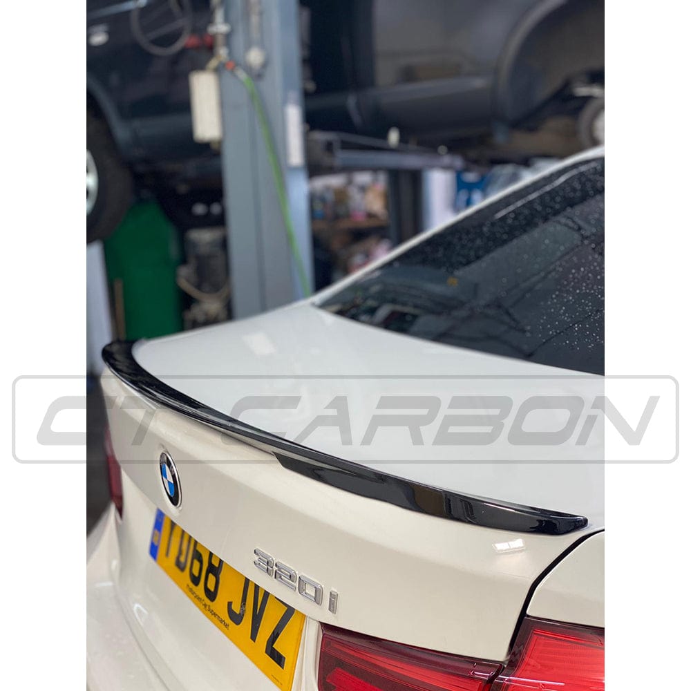 BMW 3 Series (F30) Gloss Black Spoiler - MP Style - BLAK By CT Carbon BMW 3 Series (F30) Gloss Black Spoiler - MP Style - BLAK By CT Carbon