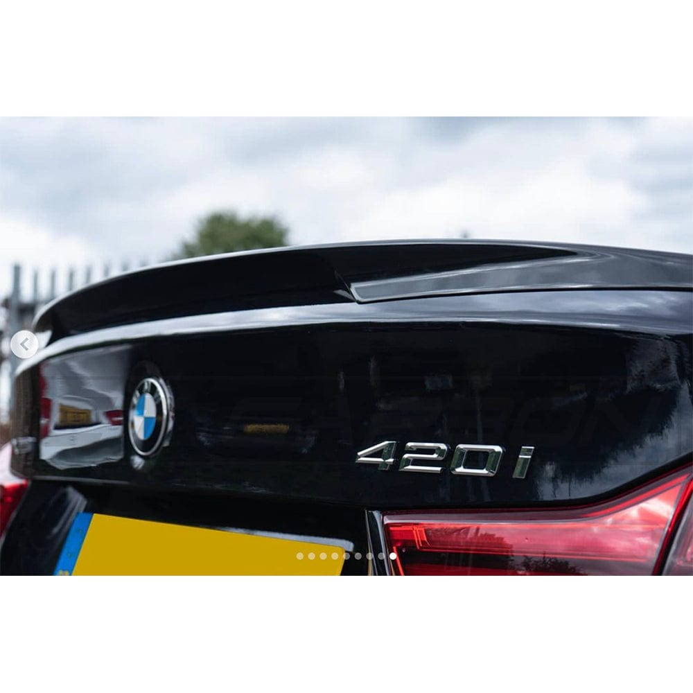 BMW 4 Series (F36) Gloss Black Spoiler - MP Style - BLAK By CT Carbon BMW 4 Series (F36) Gloss Black Spoiler - MP Style - BLAK By CT Carbon