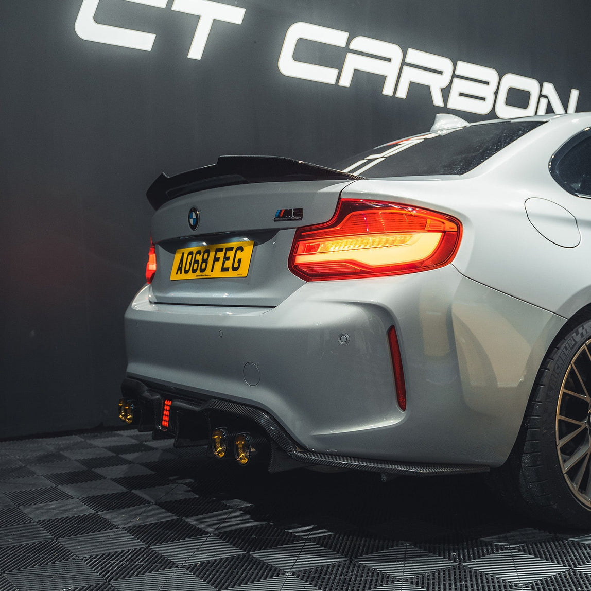 CT Carbon BMW M2 & M2 Comp (F87) OG / 2 Series (F22) Carbon Fibre Ducktail Spoiler - PS Style CT Carbon BMW M2 & M2 Comp (F87) OG / 2 Series (F22) Carbon Fibre Ducktail Spoiler - PS Style
