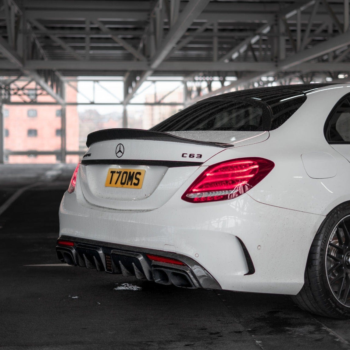 CT Carbon Mercedes C63 / C63S (W205) Saloon Carbon Fibre Spoiler - Ducktail PS Style CT Carbon Mercedes C63 / C63S (W205) Saloon Carbon Fibre Spoiler - Ducktail PS Style