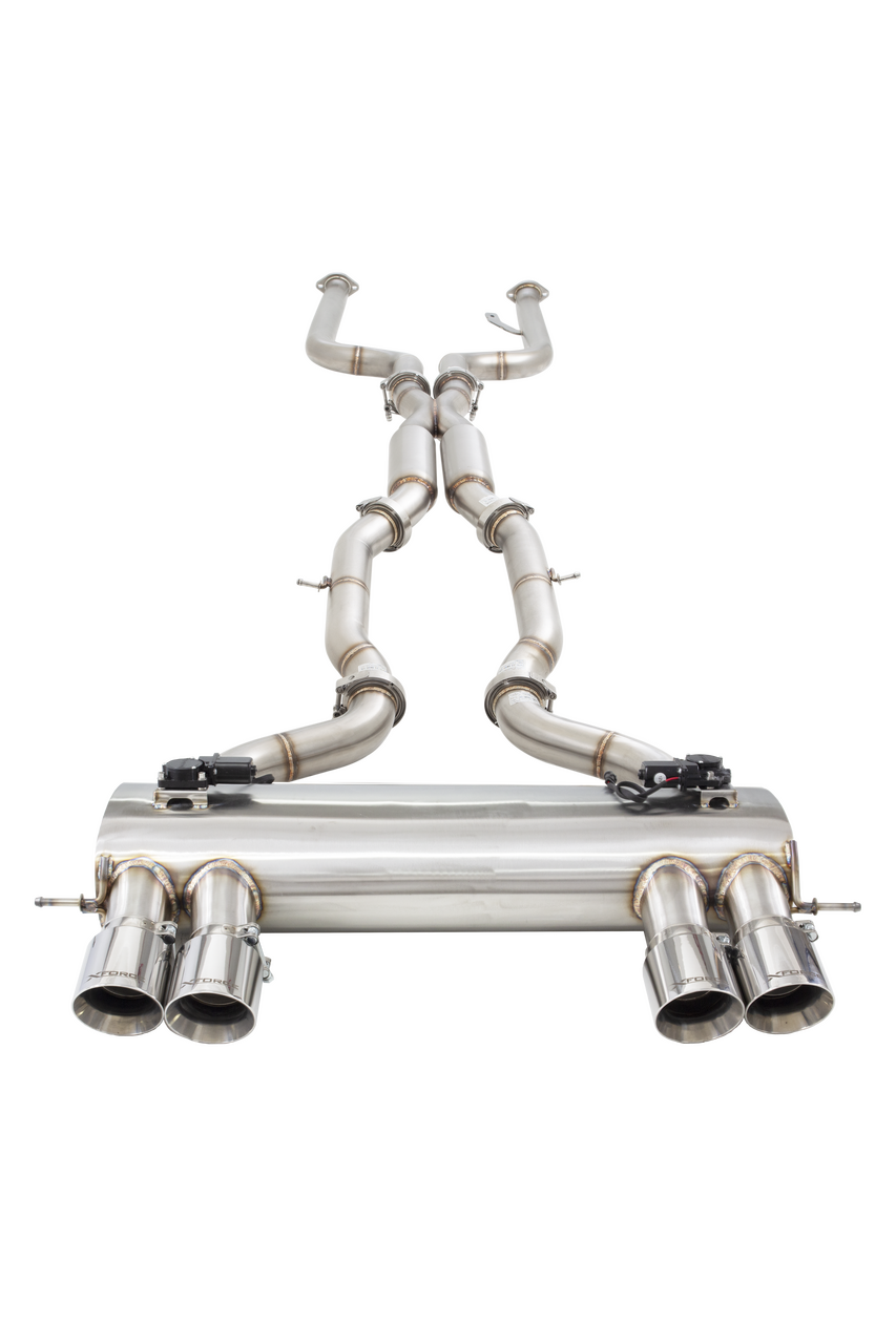 XForce BMW M3 (G80) Cat Back Exhaust System with Varex Muffler (VALVED) - 3 inch XForce BMW M3 (G80) Cat Back Exhaust System with Varex Muffler (VALVED) - 3 inch